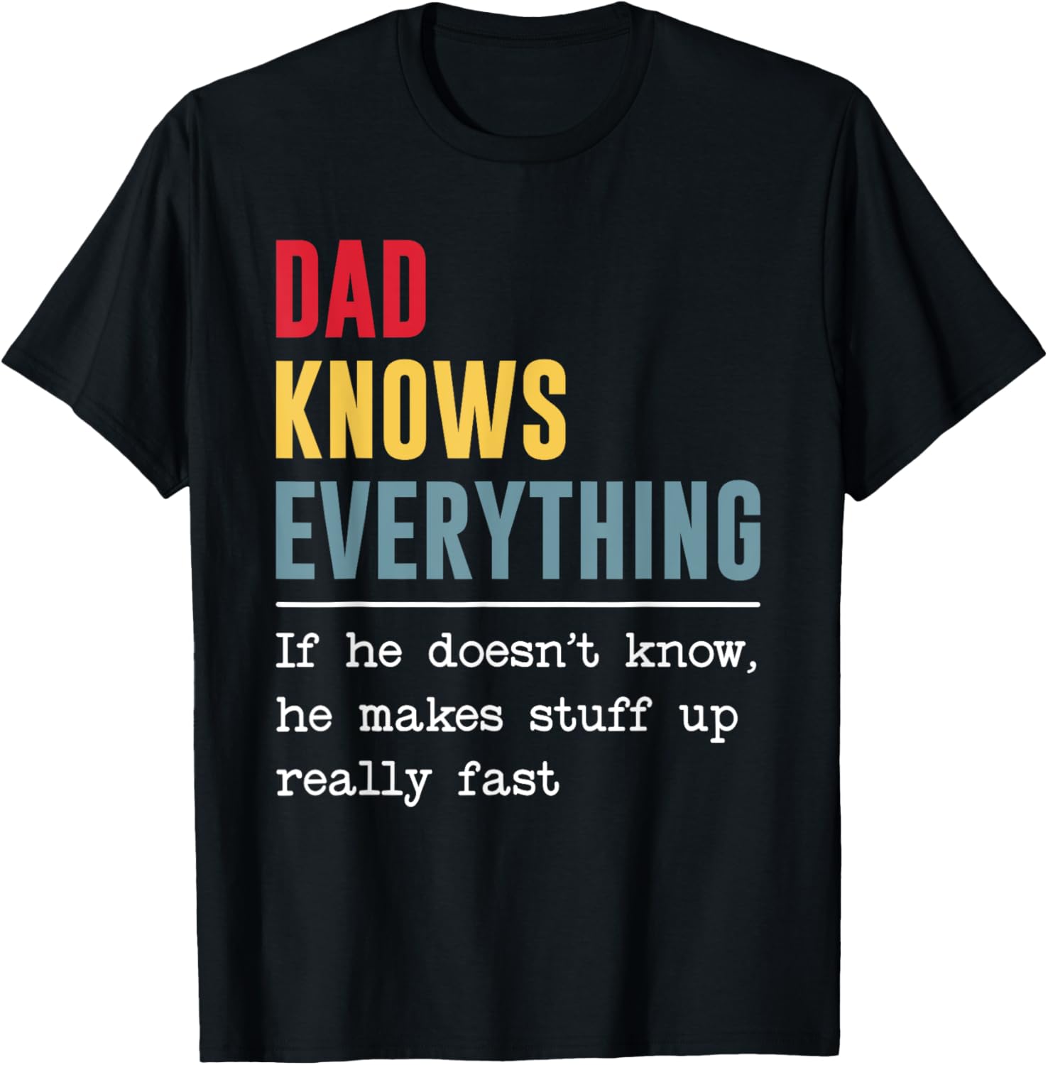 Dad Knows Everything Shirt Funny Father’s Day