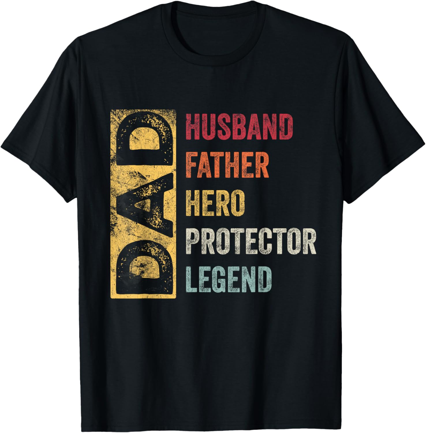 Retro Husband Father Hero Protector Legend Father Day Dad