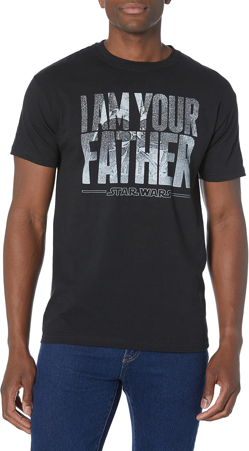 Star Wars Men’s Darth Vader Space Father T-Shirt Black, 2X-Large