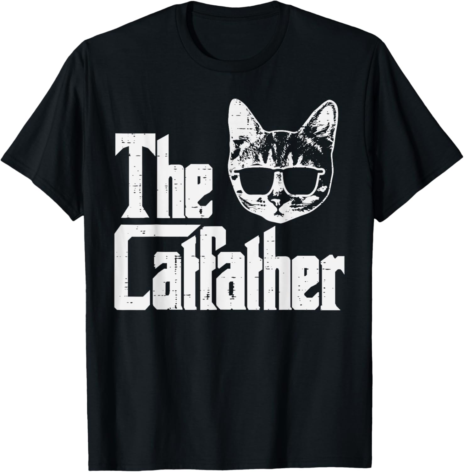 The Catfather Funny Cat Dad Fathers Day Movie Pun Papa Men