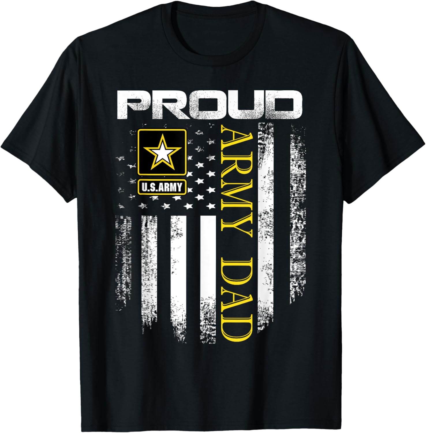 Vintage Proud Army Dad With American Flag Gift